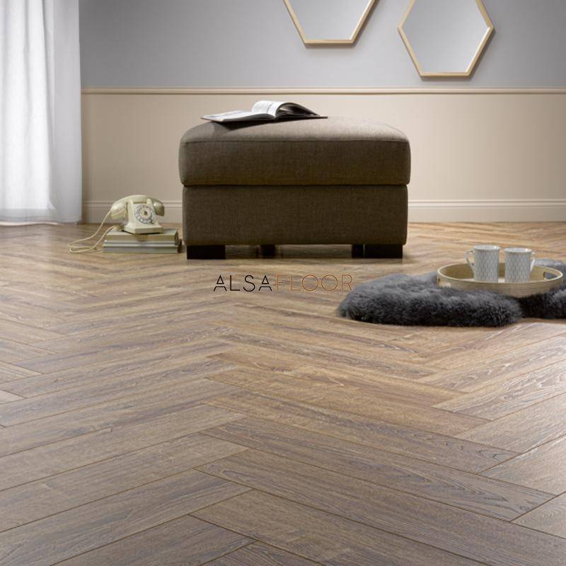 Ламинат "Alsafloor" Herringbone Дуб Балеарский (640*143*12 мм) — купить в Вологде