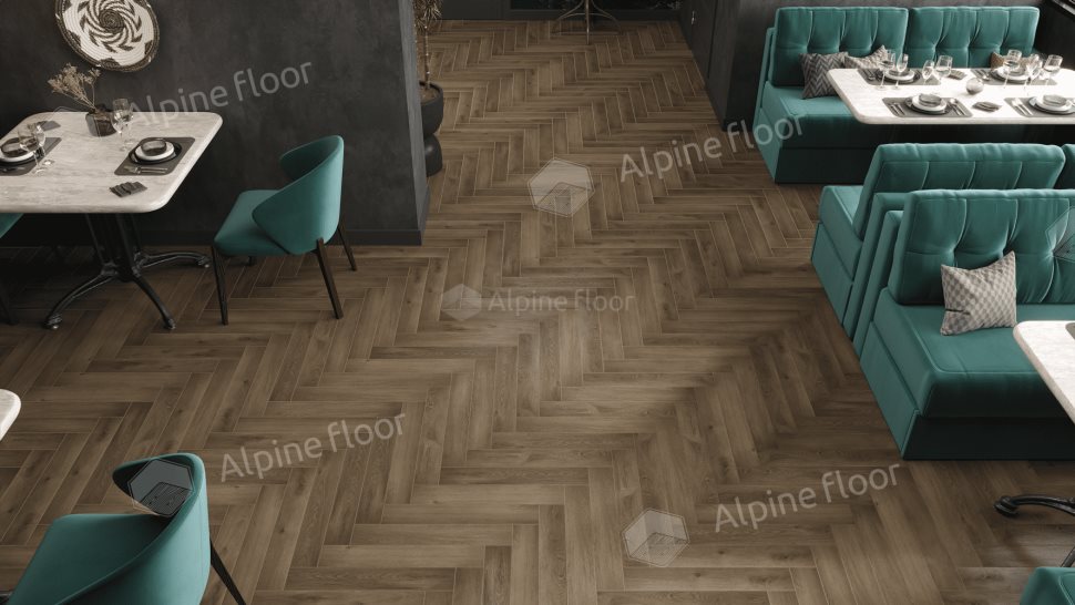 Ламинат "Alpine Floor" Herringbone 12 PRO Дуб Анжу (606*101*12 мм) — купить в Вологде
