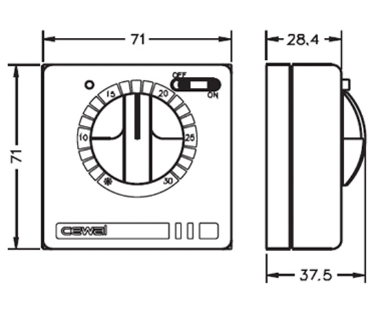 Терморегулятор Cewal RQ30 — купить в Вологде