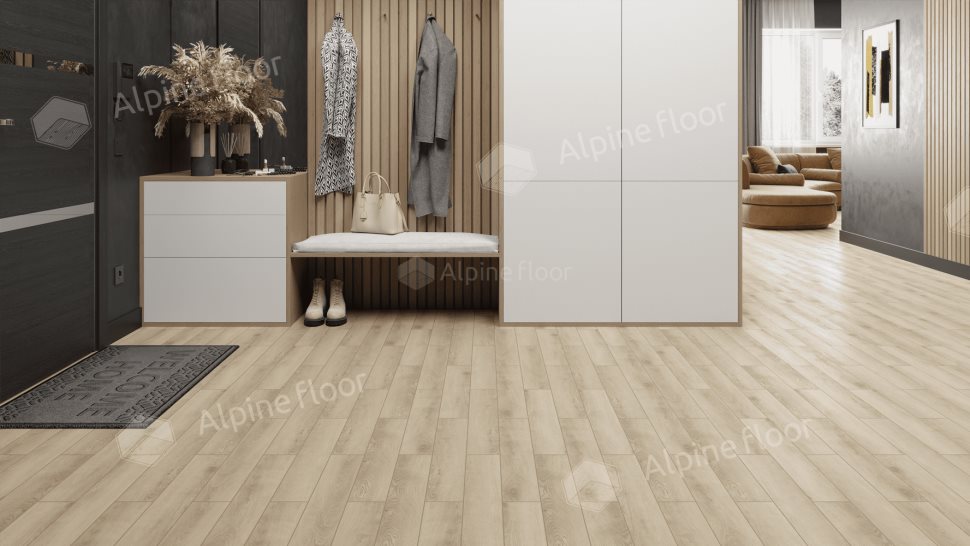 Ламинат "Alpine Floor" Herringbone 12 PRO Дуб Орлеан (606*101*12 мм) — купить в Вологде