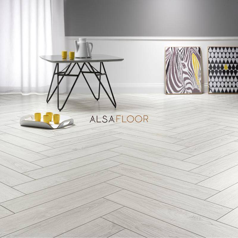 Ламинат "Alsafloor" Herringbone Дуб Полярный (640*143*12 мм) — купить в Вологде