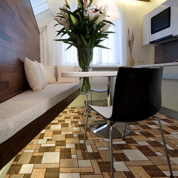 Линолеум бытовой "Комитекс" Печора Тетрис 862 (2,5м) — купить в Вологде