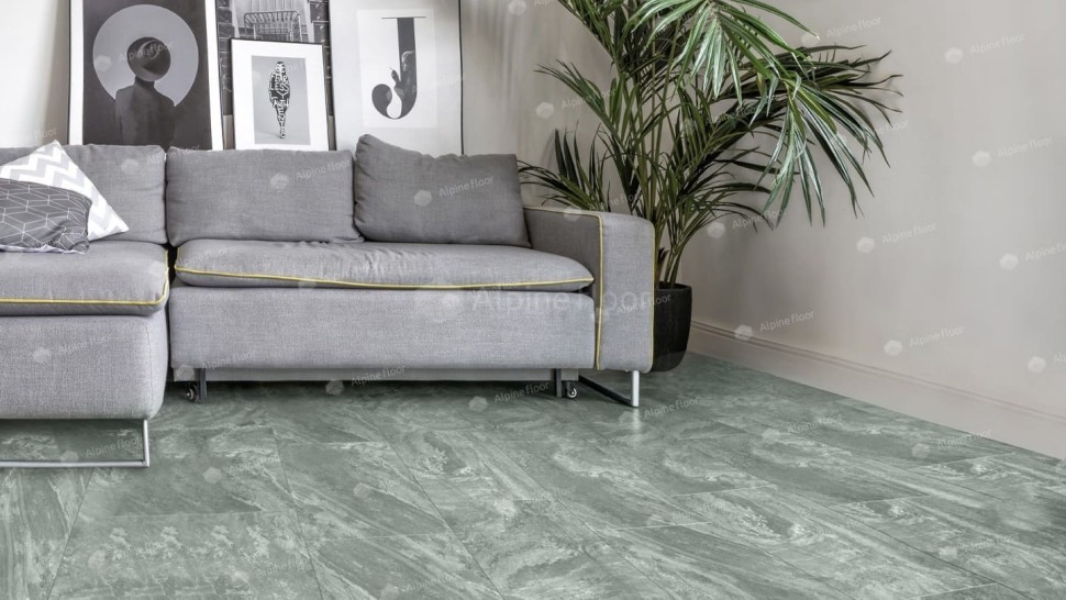 Виниловая плитка "Alpine Floor" Light Stone Хэмпшир (608*303*2,5 мм) — купить в Вологде